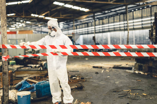Professional Crime Scene Cleanup technician working in Hillsborough, NJ
